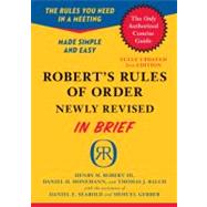 Robert's Rules of Order: In Brief, Updated to Accord With th..., 9780306820199
