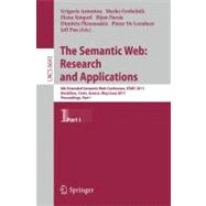 Semantic Web: Research and Applications Pt. 1 : 8th Extended..., 9783642210334