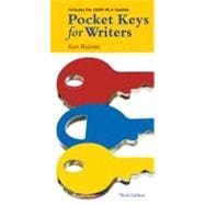 Pocket Keys for Writers, 2009 MLA Update Edition,9780495800453 Pocket Keys for Writers, 2009 MLA Update Edition,9780495800453