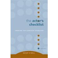 The Actor's Checklist,9780495050476 The Actor's Checklist,9780495050476