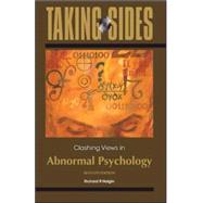 Taking Sides: Clashing Views in Abnormal Psychology,9780078050503 Taking Sides: Clashing Views in Abnormal Psychology,9780078050503