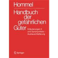 Handbuch Der Gefahrlichen Guter, Erlauterungen II. Austausch..., 9783642250590