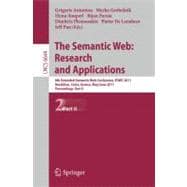The Semantic Web Research and Applications: 8th Extended Sem..., 9783642210631
