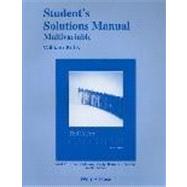 Multivariable Student Solutions Manual for Thomas' Calculus, 9780321600714
