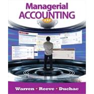 Managerial Accounting,9780538480901 Managerial Accounting,9780538480901