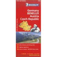 Michelin Map 719 Germany, Austria, Benelux, Czech Republic, 9782067170919