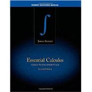 Student Solutions Manual for Stewart's Essential Calculus: E..., 9781133490975
