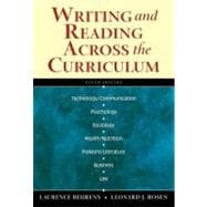 Writing And Reading Across The Curriculum,9780321291004 Writing And Reading Across The Curriculum,9780321291004