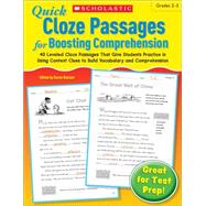 Quick Cloze Passages for Boosting Comprehension 2-3 40 Level..., 9780545301084