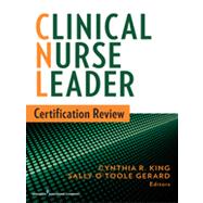 Clinical Nurse Leader Certification Review,9780826171177 Clinical Nurse Leader Certification Review,9780826171177