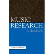 Music Research : A Handbook,9780195171198 Music Research : A Handbook,9780195171198