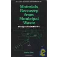 Materials Recovery from Municipal Waste: Unit Operations in Practice