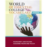 World of Essential College Vocabulary Book 1,9781111831394 World of Essential College Vocabulary Book 1,9781111831394