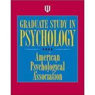 Graduate Study In Psychology 2005,9781591471592 Graduate Study In Psychology 2005,9781591471592