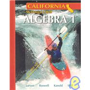 Algebra 1 - California Edition,9780618811762 Algebra 1 - California Edition,9780618811762