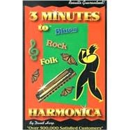 Three Minutes to Blues, Rock, and Folk Harmonica with CD (Audio)