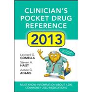 Clinicians Pocket Drug Reference 2013,9780071791779 Clinicians Pocket Drug Reference 2013,9780071791779
