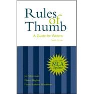 Rules of Thumb: A Guide for Writers With 1999 Mla Updates,9780072291957 Rules of Thumb: A Guide for Writers With 1999 Mla Updates,9780072291957