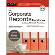 The Corporate Records Handbook: Meetings, Minutes & Resoluti..., 9781413312034