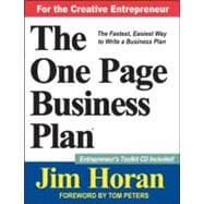 The One Page Business Plan for the Creative Entrepreneur, 9781599962191