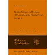 Notker Latinus Zu Boethius, Ade Consolatione Philosophiaea: ..., 9783484202207