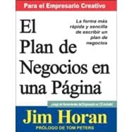 One Page Business Plan for the Creative Entrepreneur - Spani..., 9781599962245