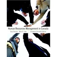 Human Resources Management in Canada, Canadian Eleventh Edit..., 9780132142410