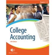 College Accounting, Chapters 1-15,9780324382495 College Accounting, Chapters 1-15,9780324382495