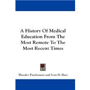 A History of Medical Education from the Most Remote to the M..., 9780548202579