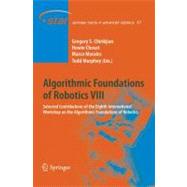 Algorithmic Foundation of Robotics VIII : Selected Contribut..., 9783642003110