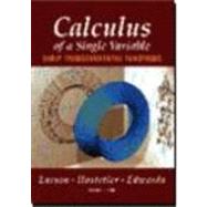 Calculus of a Single Variable: Early...,9780395933213 Calculus of a Single Variable: Early...,9780395933213