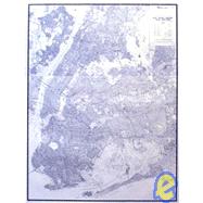 New York City 5 Borough Laminated Wall Map - BlackandWhite, 9780880973243