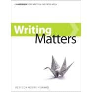 Writing Matters, Tabbed Preliminary Edition (Comb-bound),9780077453275 Writing Matters, Tabbed Preliminary Edition (Comb-bound),9780077453275