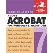 Adobe Acrobat 7 for Windows and Macintosh : Visual QuickStart Guide,9780321303318 Adobe Acrobat 7 for Windows and Macintosh : Visual QuickStart Guide,9780321303318