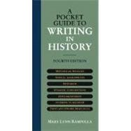 A Pocket Guide to Writing in History,9780312403577 A Pocket Guide to Writing in History,9780312403577