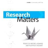 Research Matters,9780073383743 Research Matters,9780073383743
