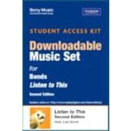 Sony Music Download Access Card for Listen to This,9780205214013 Sony Music Download Access Card for Listen to This,9780205214013