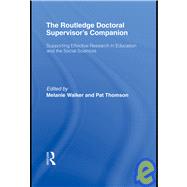 The Routledge Doctoral Supervisor's Companion: Supporting Ef..., 9780415484138