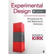 Experimental Design : Procedures for the Behavioral Sciences, 9781412974455
