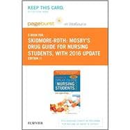 Mosby's Drug Guide for Nursing Students, With 2016 Update 