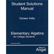 Elementary Algebra for College Students STUDENT SOLUTIONS MANUAL, 7/e,9780131994584 Elementary Algebra for College Students STUDENT SOLUTIONS MANUAL, 7/e,9780131994584