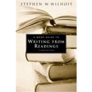 Brief Guide to Writing from Readings, A,9780321194619 Brief Guide to Writing from Readings, A,9780321194619