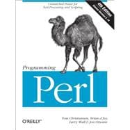 Programming Perl: Unmatched Power for Text Processing and Sc..., 9780596004927