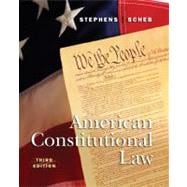 American Constitutional Law,9780534545703 American Constitutional Law,9780534545703