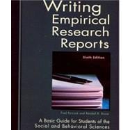 Writing empirical research reports