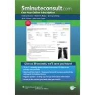 5minuteconsult.com Online; One Year Access to 5minuteconsult..., 9781451175783