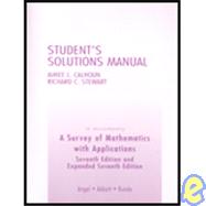A Student Solutions Manual for Survey of Mathematics with Applications,9780321205971 A Student Solutions Manual for Survey of Mathematics with Applications,9780321205971