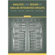 Analysis and Design of Analog Integrated Circuits, 5th Editi..., 9780470245996