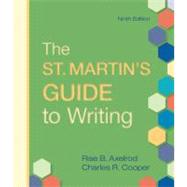 The St. Martin's Guide to Writing,9780312536121 The St. Martin's Guide to Writing,9780312536121