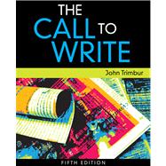 The Call To Write,9781439086148 The Call To Write,9781439086148